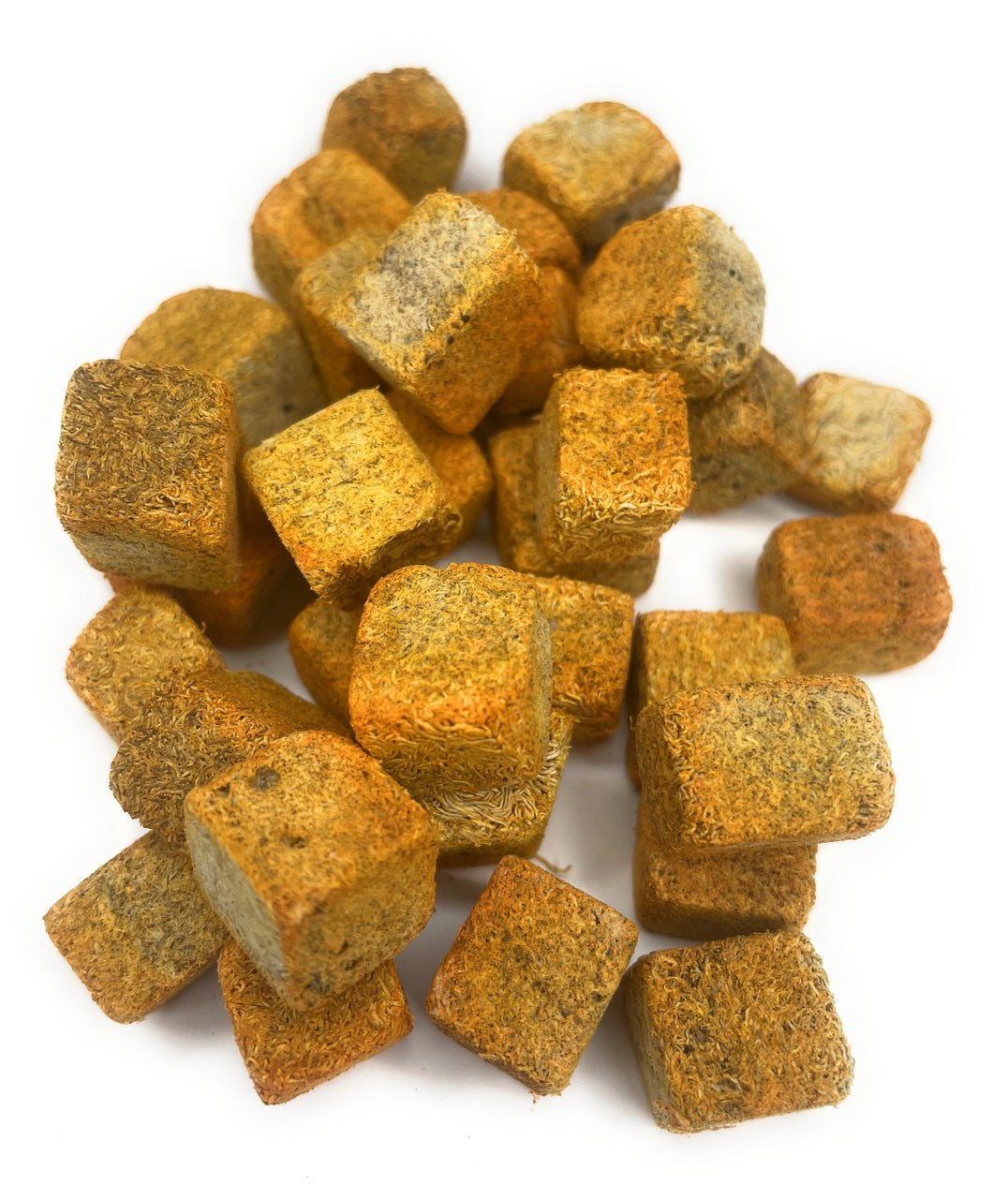 Premium Freeze Dried Tubifex Worm Cubes Yellow Colour Enhancing
