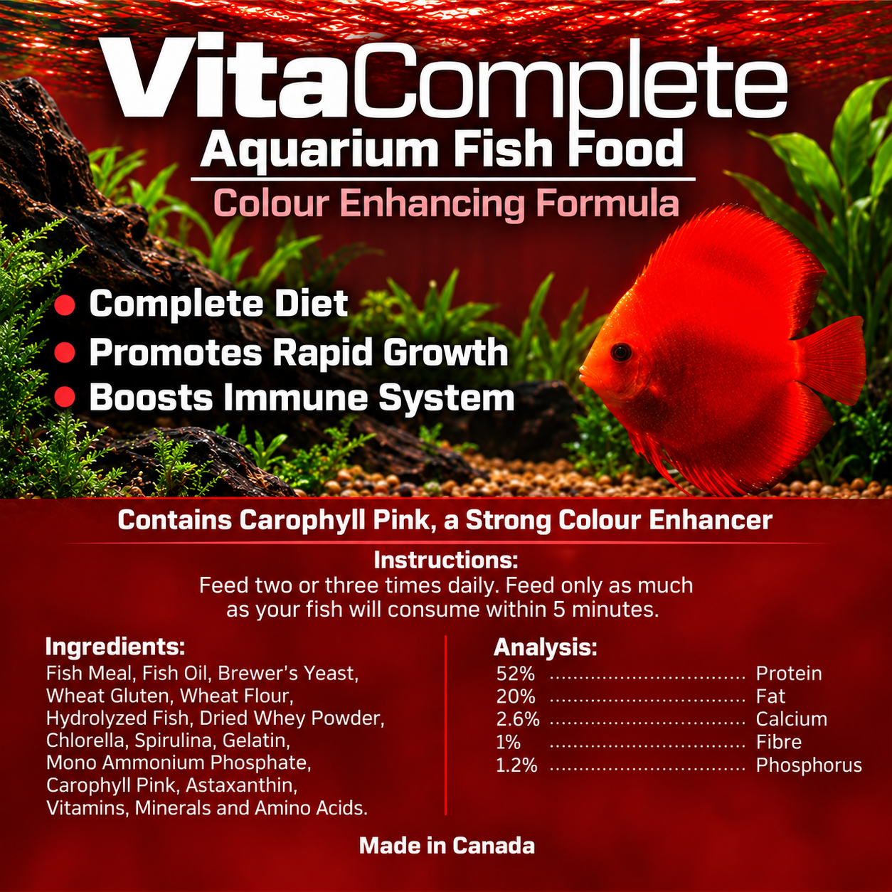 Vita Complete Fish Food - Colour Enhancing