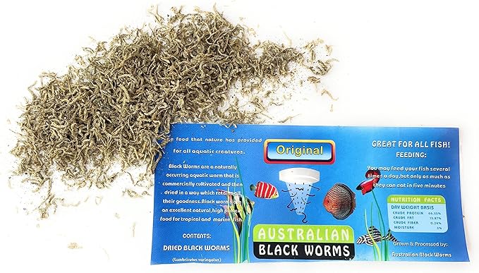 Australian Freeze Dried Blackworms Original Loose 🪱